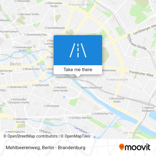 Карта Mehlbeerenweg