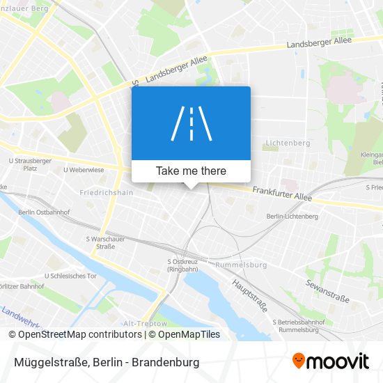 Карта Müggelstraße