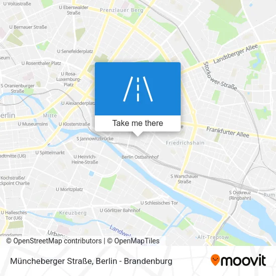Карта Müncheberger Straße