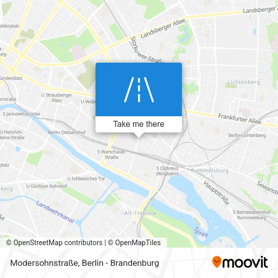 Карта Modersohnstraße