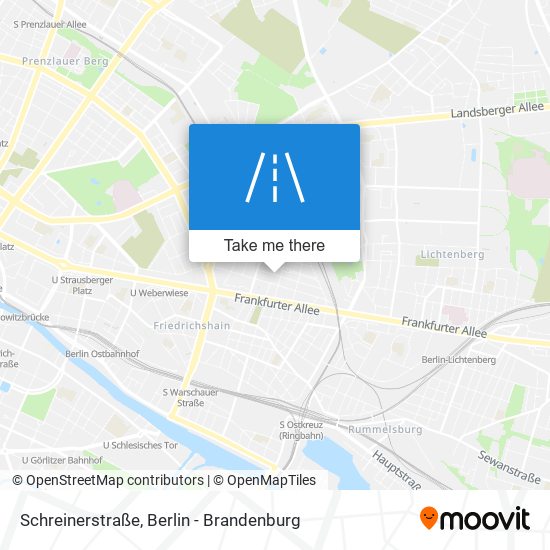 Карта Schreinerstraße