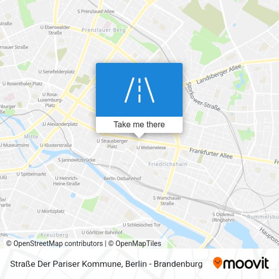 Straße Der Pariser Kommune map