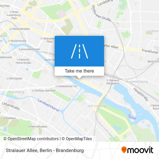 Карта Stralauer Allee