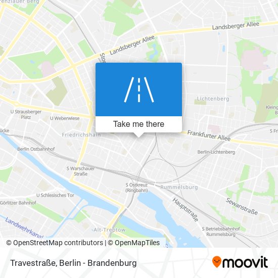Travestraße map