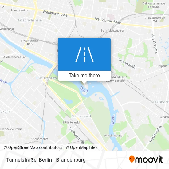 Карта Tunnelstraße