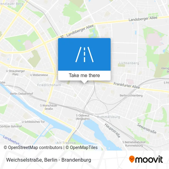 Карта Weichselstraße