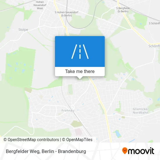 Bergfelder Weg map