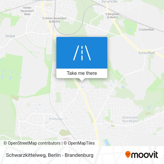 Schwarzkittelweg map