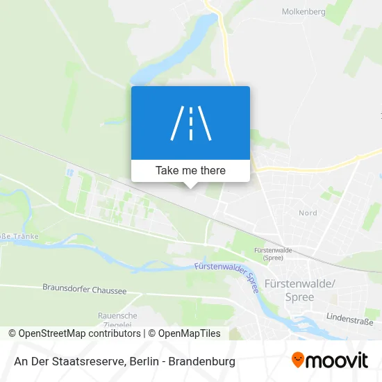 An Der Staatsreserve map