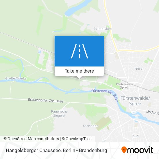 Hangelsberger Chaussee map
