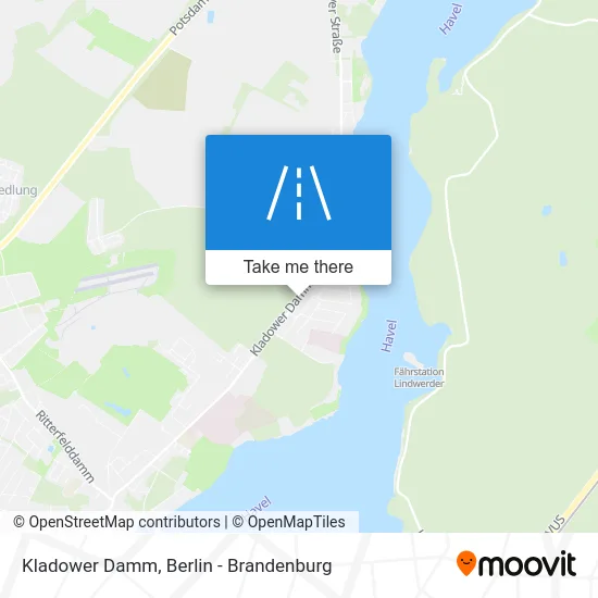 Kladower Damm map