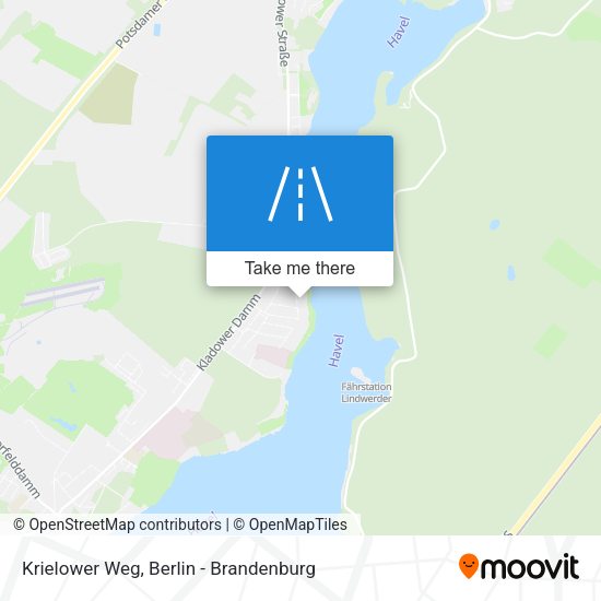 Krielower Weg map