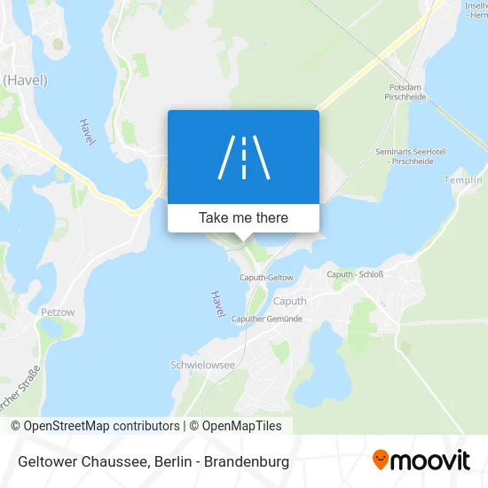 Geltower Chaussee map