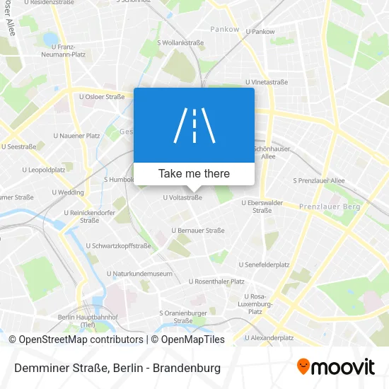 Карта Demminer Straße