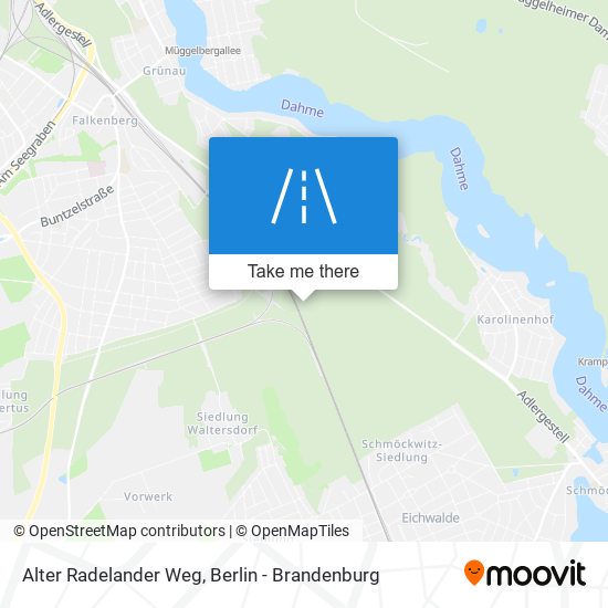 Alter Radelander Weg map