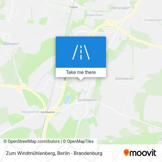Карта Zum Windmühlenberg