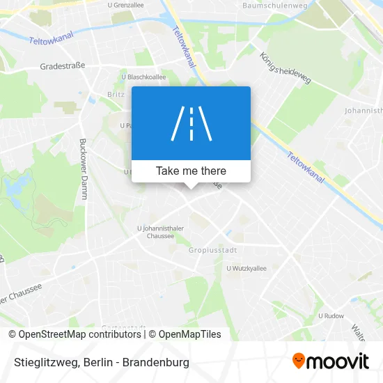 Stieglitzweg map