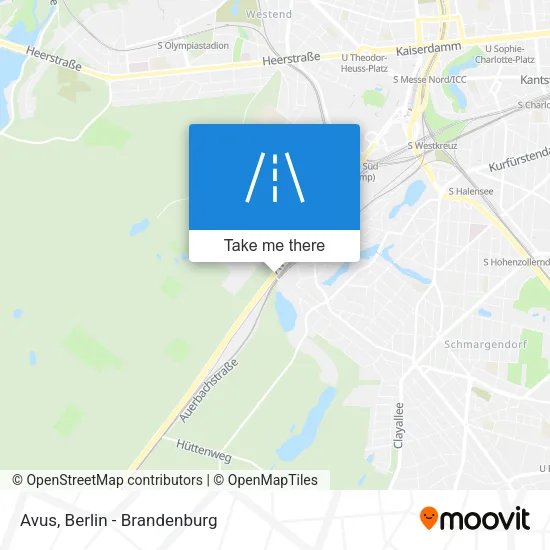Карта Avus