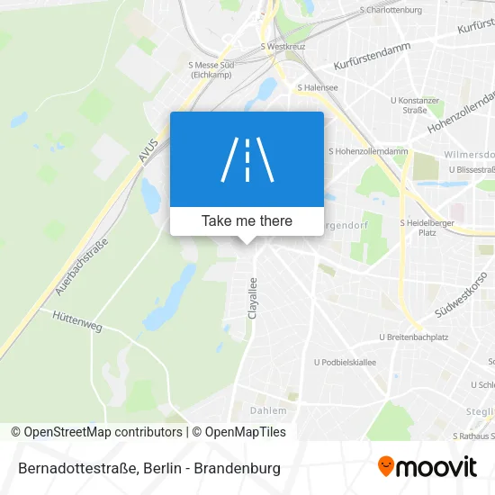 Карта Bernadottestraße
