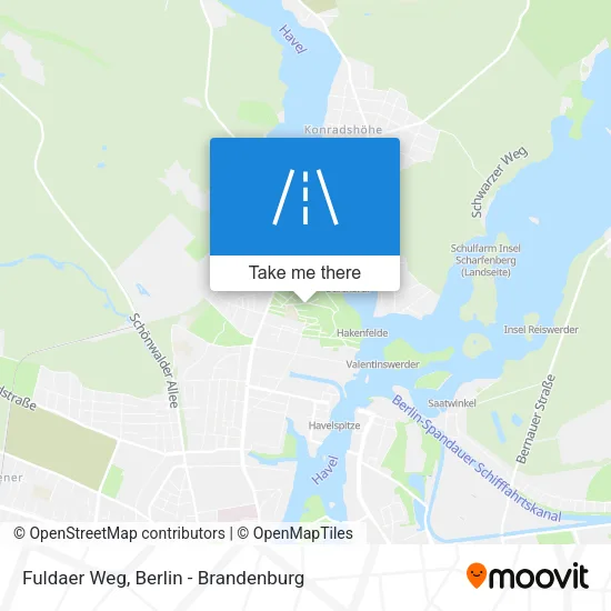 Карта Fuldaer Weg