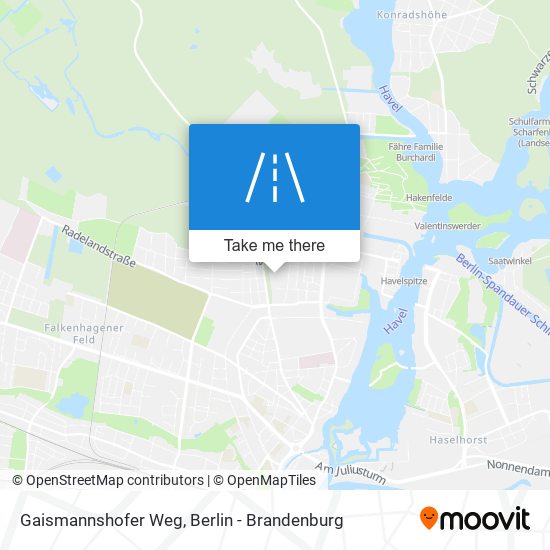 Gaismannshofer Weg map