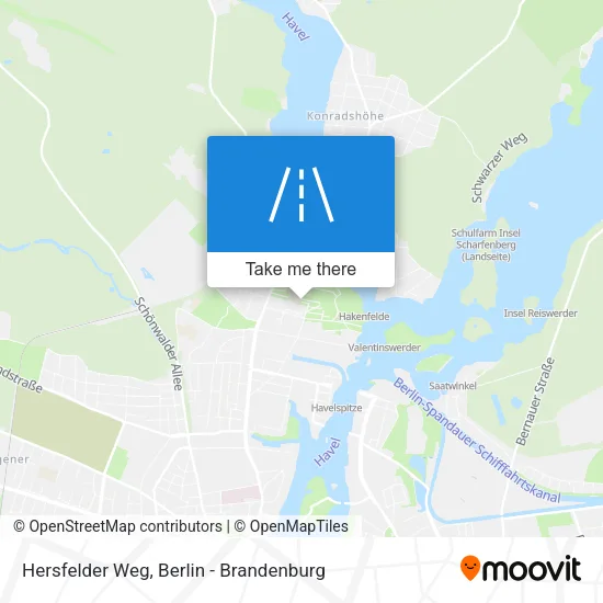 Карта Hersfelder Weg