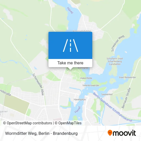 Карта Wormditter Weg