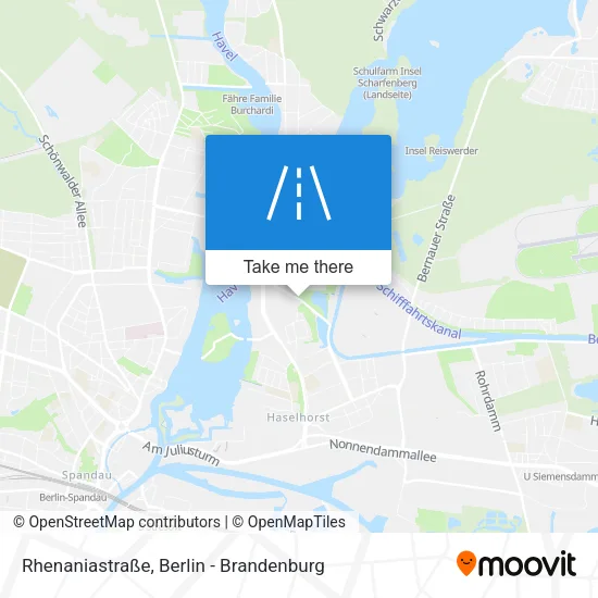 Карта Rhenaniastraße