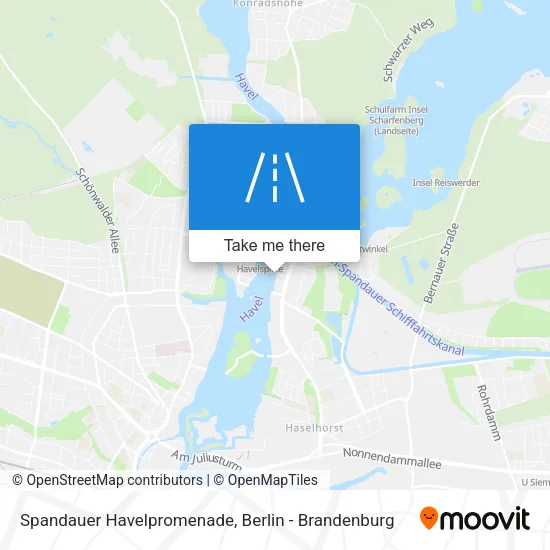 Карта Spandauer Havelpromenade