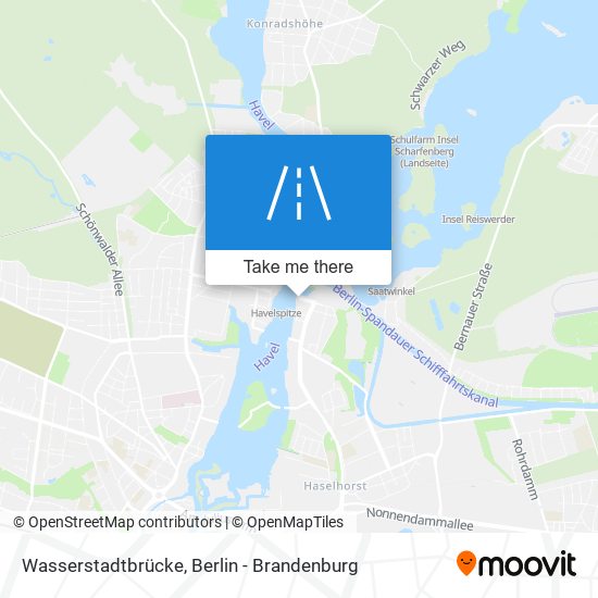 Wasserstadtbrücke map