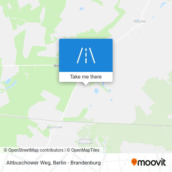 Altbuschower Weg map