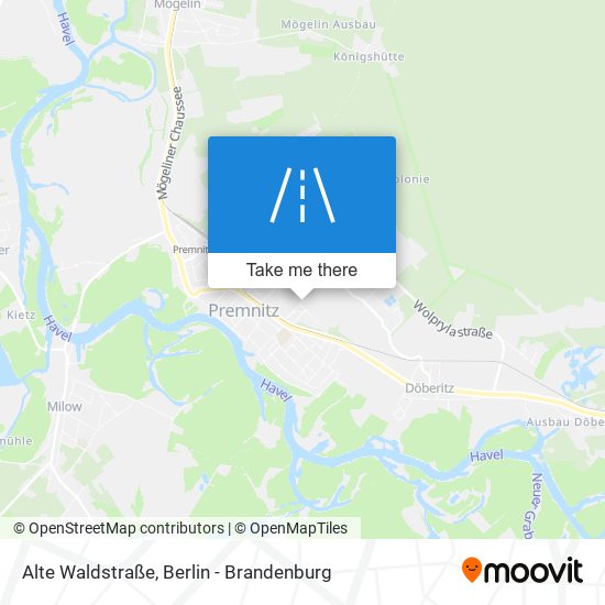 Alte Waldstraße map
