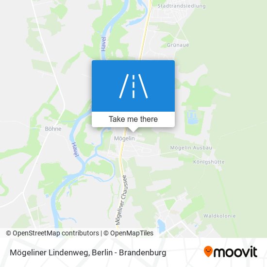 Mögeliner Lindenweg map