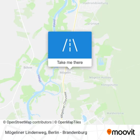 Карта Mögeliner Lindenweg
