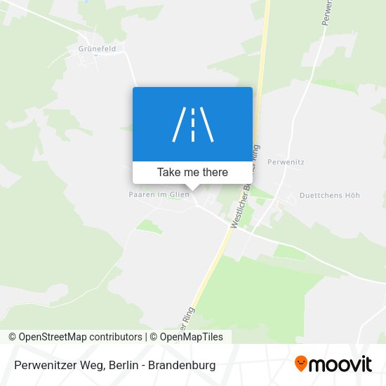 Perwenitzer Weg map