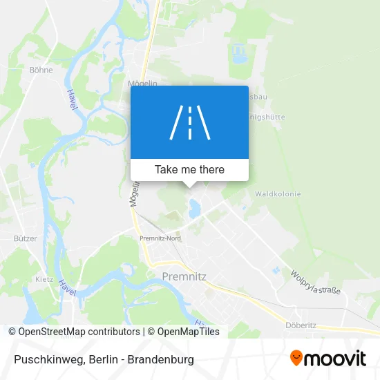 Карта Puschkinweg