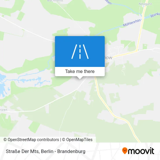 Карта Straße Der Mts