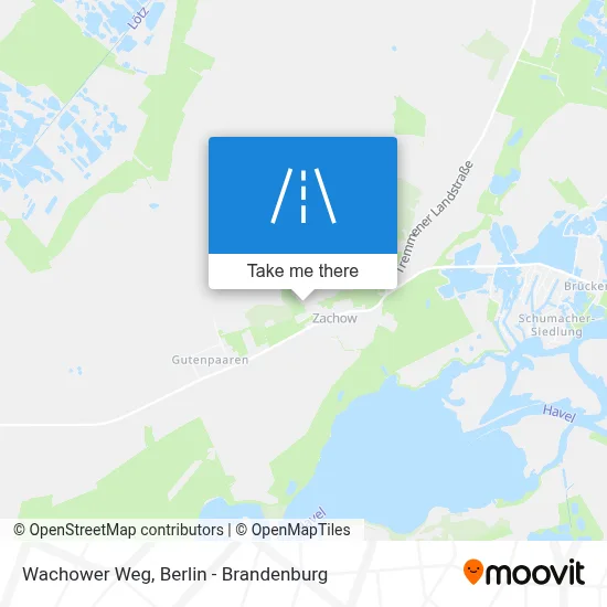 Wachower Weg map