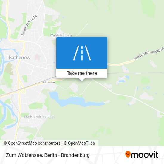 Zum Wolzensee map
