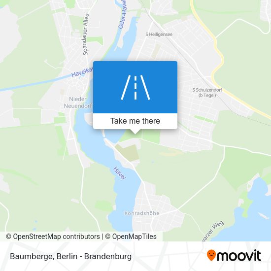 Baumberge map