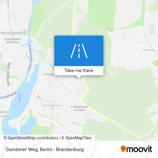 Карта Gambiner Weg