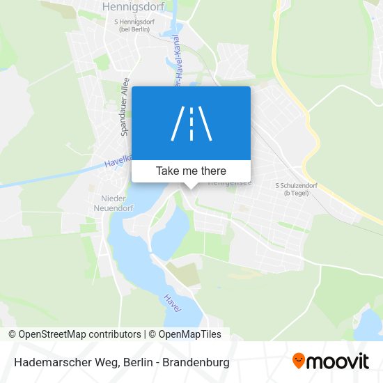 Hademarscher Weg map