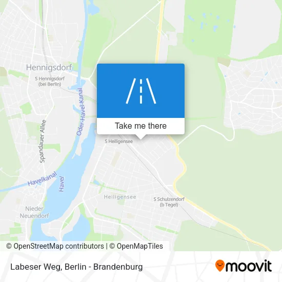 Карта Labeser Weg