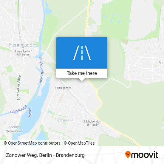 Zanower Weg map