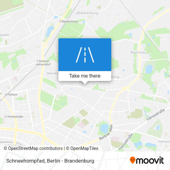 Schneehornpfad map