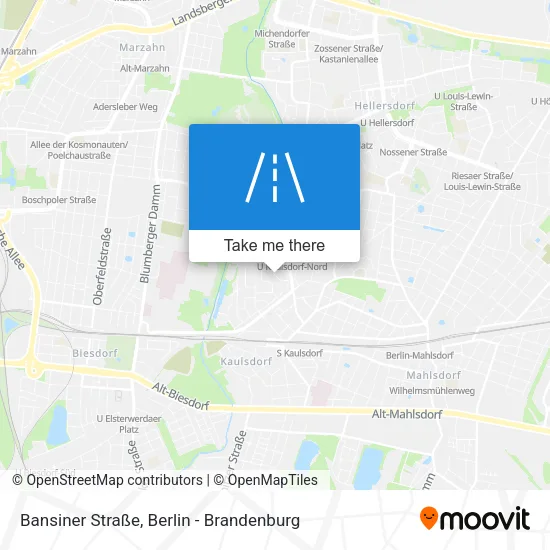 Карта Bansiner Straße