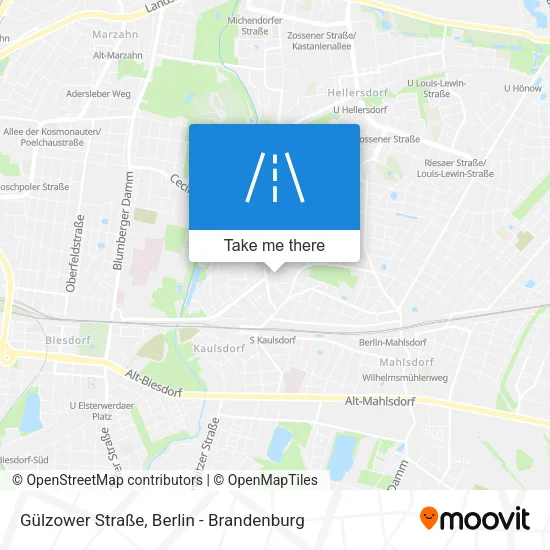 Карта Gülzower Straße