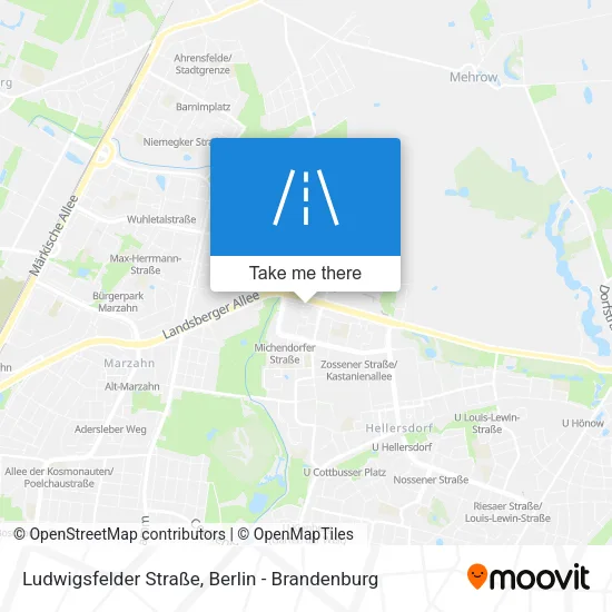 Карта Ludwigsfelder Straße