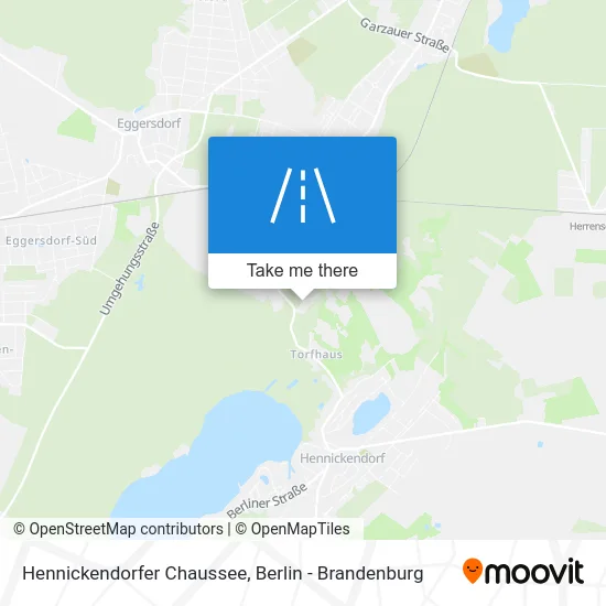 Hennickendorfer Chaussee map