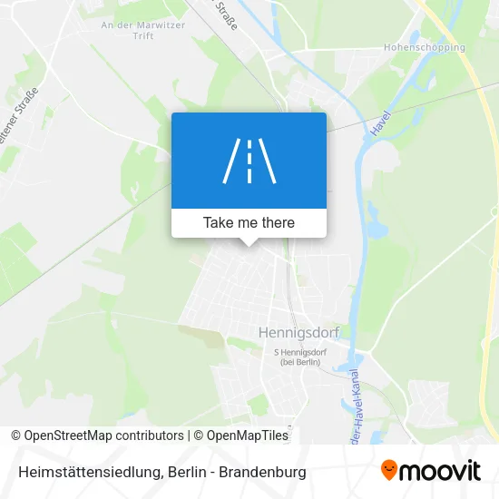 Карта Heimstättensiedlung